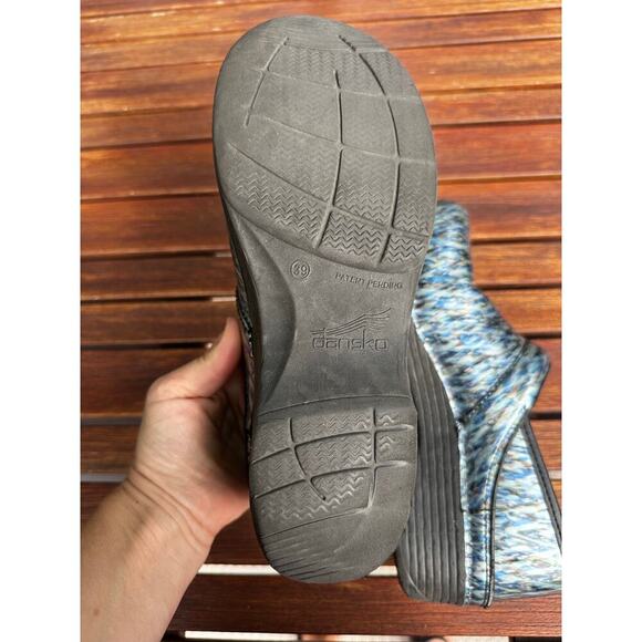 Dansko Women’s Professional Blue Waves Clog Nurse Shoe Size 39/US 8-8.5 - Picture 9 of 11